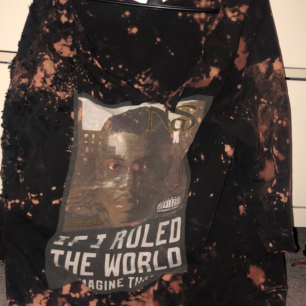 A D.I.Y bleached an cut up sweater